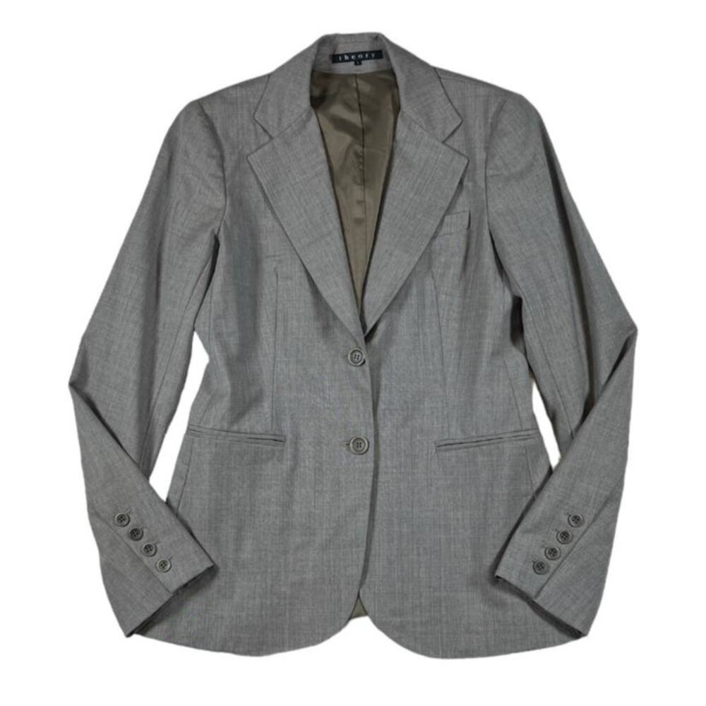 Theory Gray Jacket Blazer | Size 6